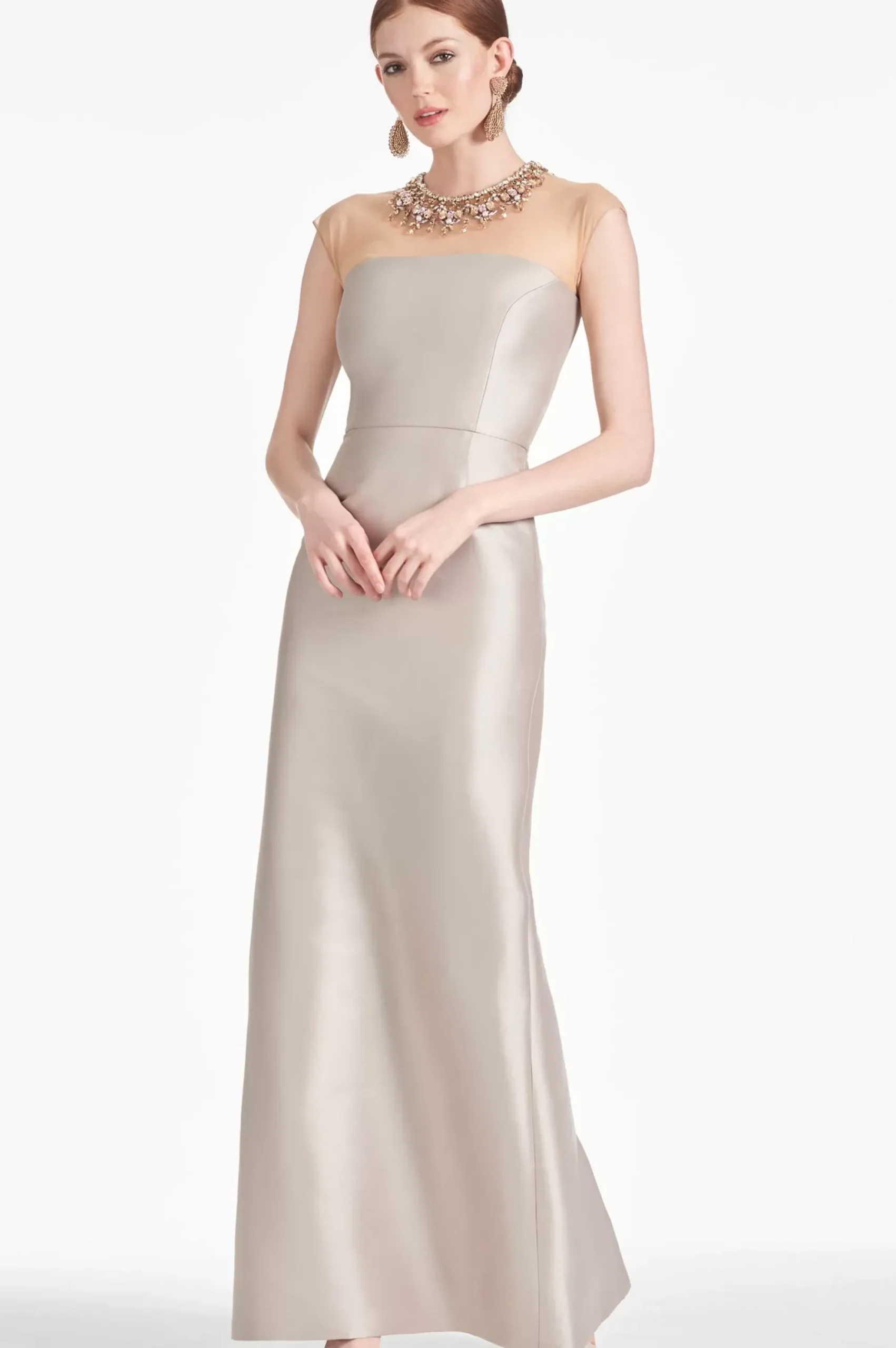 Women Sachin & Babi Gowns-Irina Gown Frosty Pewter