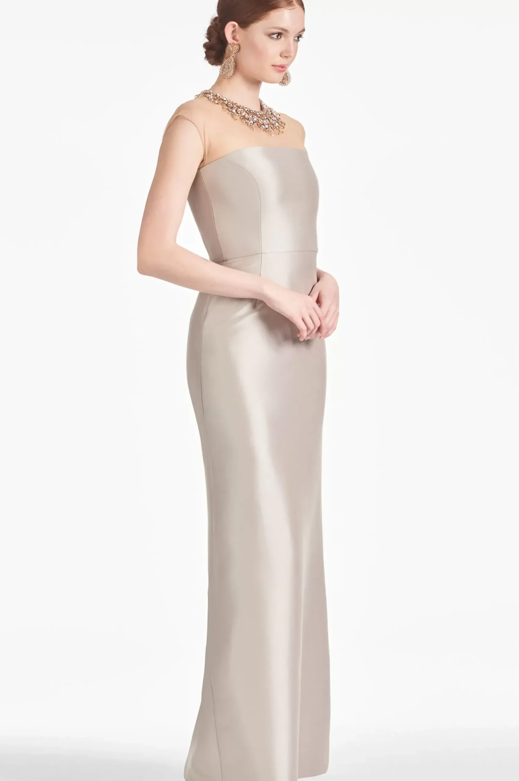 Women Sachin & Babi Gowns-Irina Gown Frosty Pewter