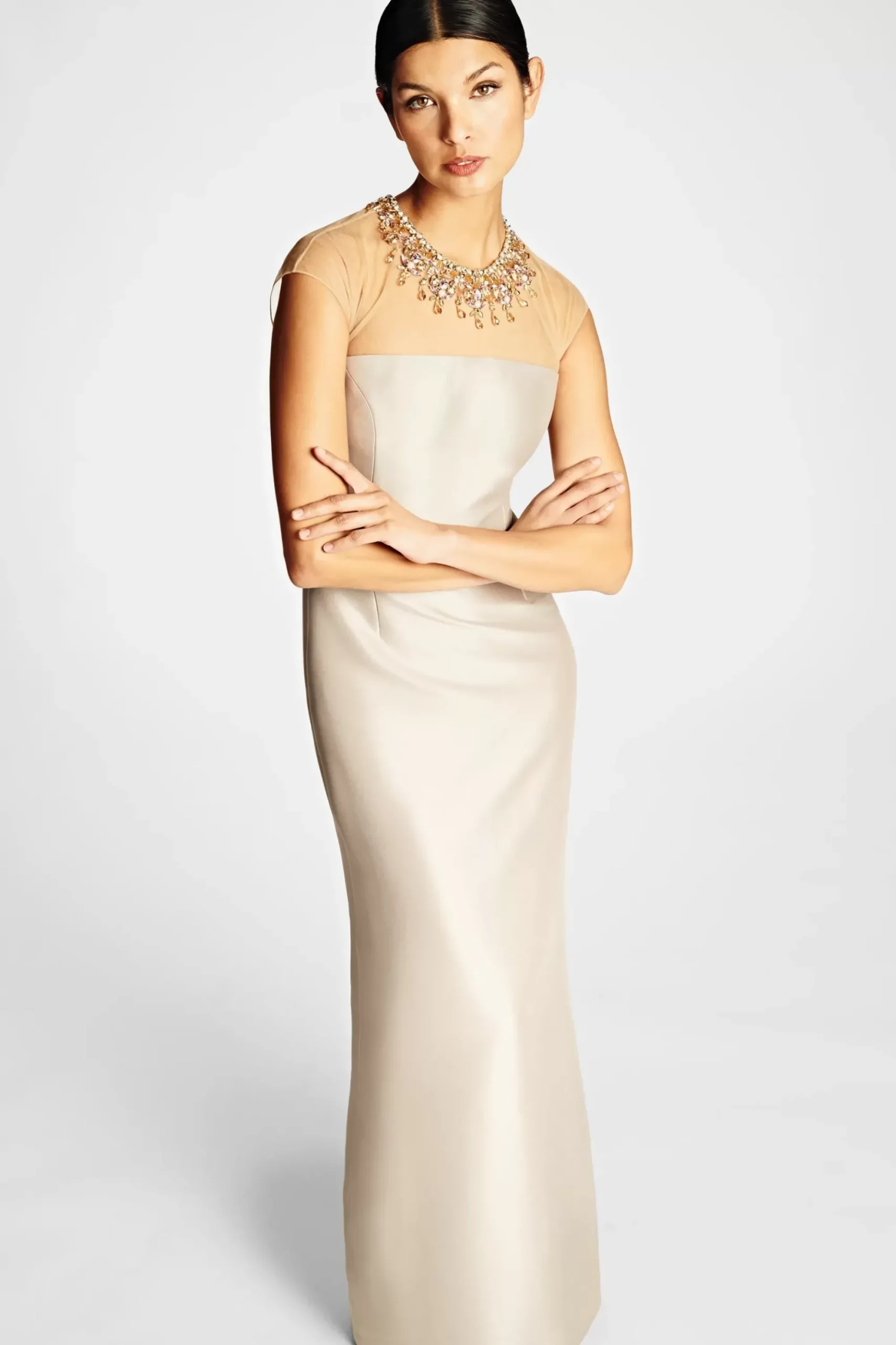 Women Sachin & Babi Gowns-Irina Gown Frosty Pewter