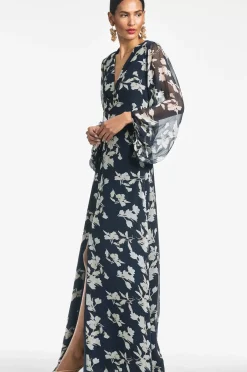 Women Sachin & Babi Gowns-Jenny Gown Navy Venetia Petal