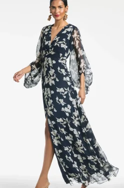 Women Sachin & Babi Gowns-Jenny Gown Navy Venetia Petal