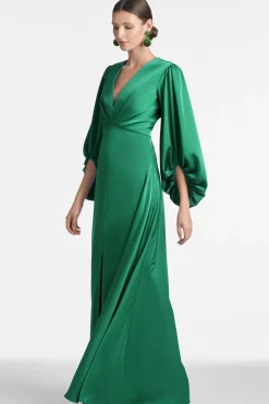 Women Sachin & Babi Gowns-Jenny Gown Emerald