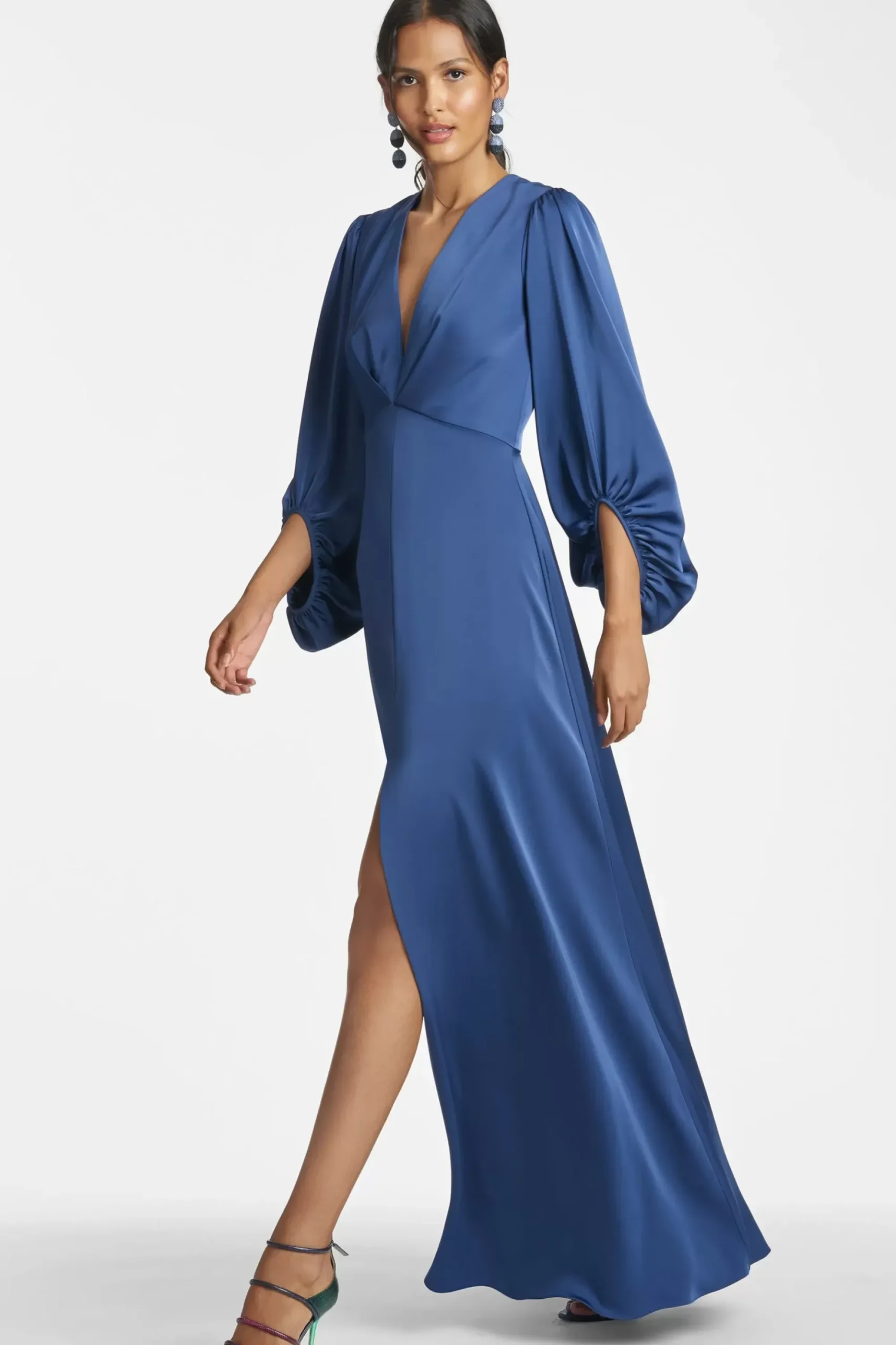 Women Sachin & Babi Gowns-Jenny Gown Washed Indigo