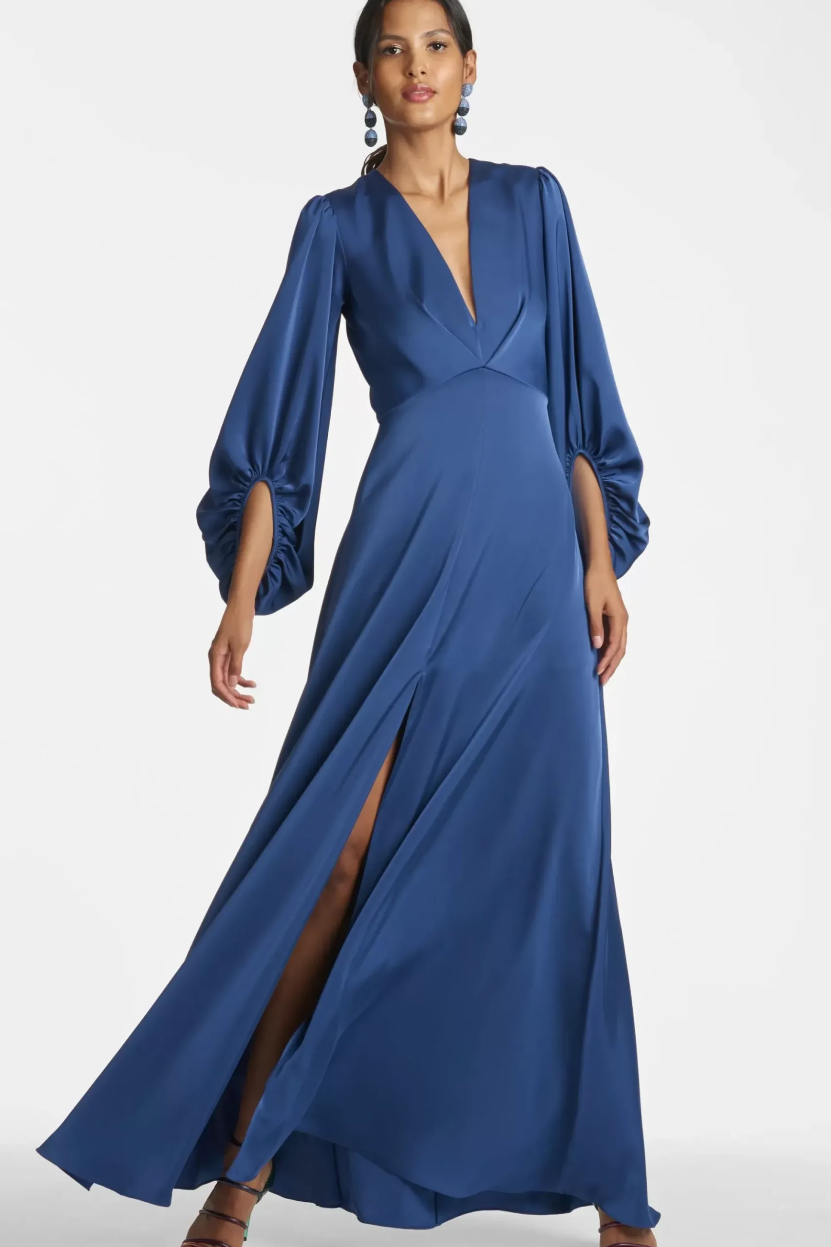 Women Sachin & Babi Gowns-Jenny Gown Washed Indigo