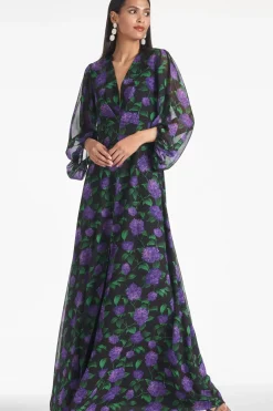 Women Sachin & Babi Gowns-Jenny Gown Violet Garden