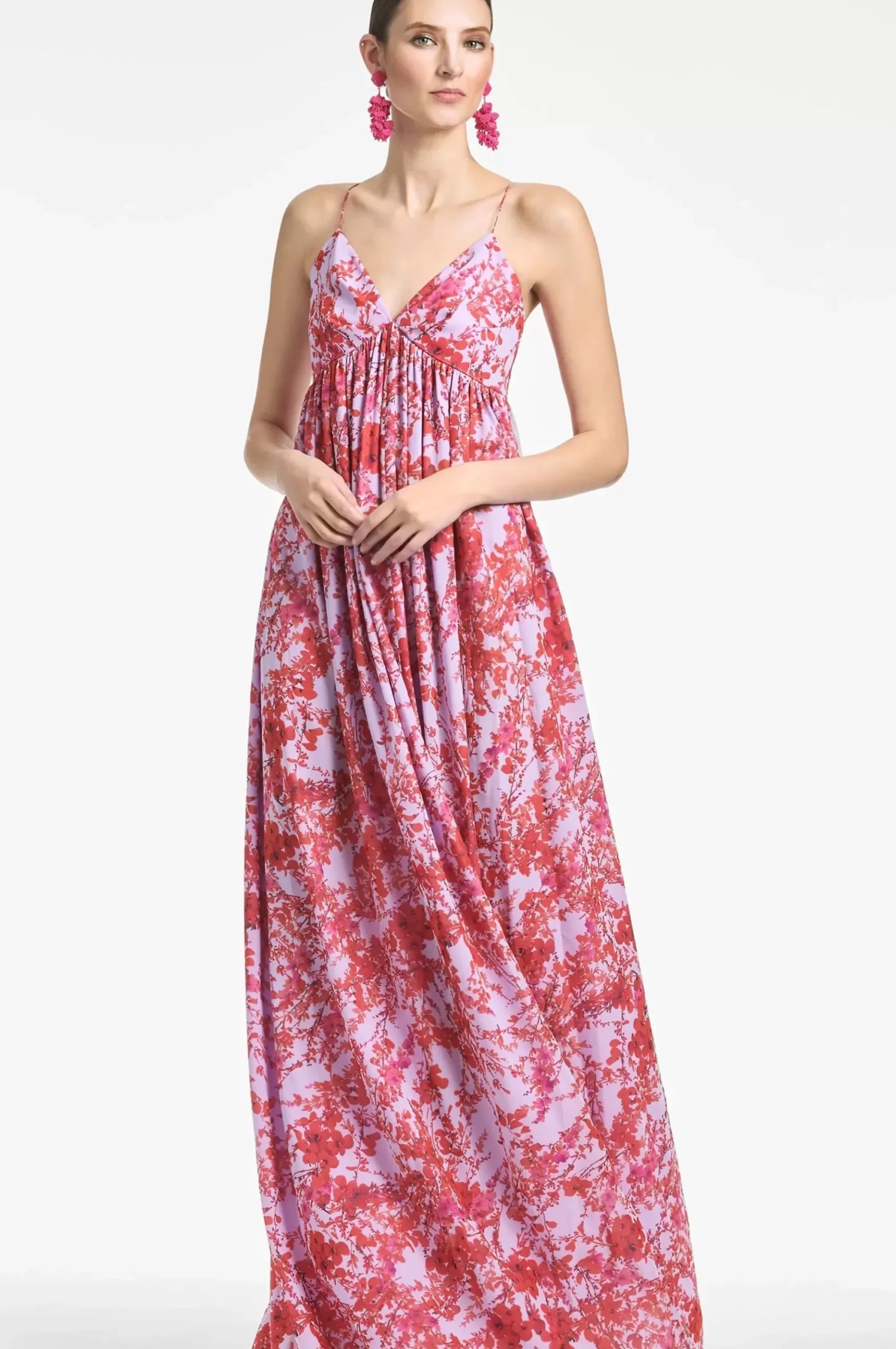 Women Sachin & Babi Gowns-Jessica Gown Amaranths Spray