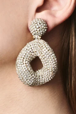 Women Sachin & Babi Earrings-Kate Earrings-Crystals Clear