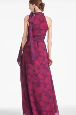 Women Sachin & Babi Gowns-Kayla Gown Magenta Bloom