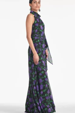 Women Sachin & Babi Gowns-Kayla Gown Violet Garden