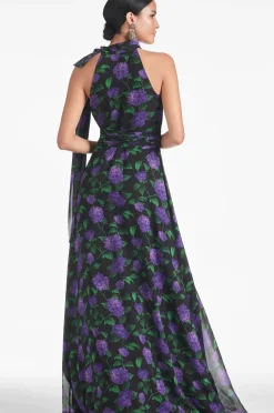 Women Sachin & Babi Gowns-Kayla Gown Violet Garden