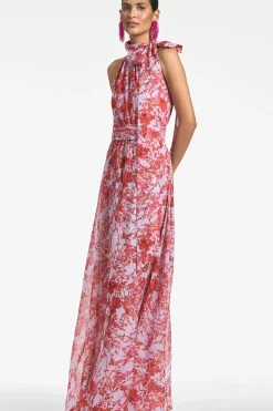 Women Sachin & Babi Gowns-Kayla Gown Amaranths Spray