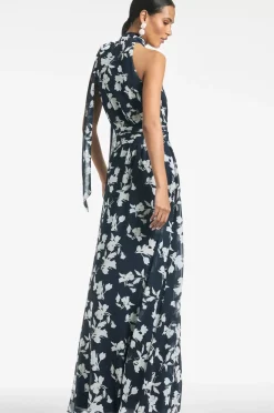 Women Sachin & Babi Gowns-Kayla Gown Navy Venetia Petal