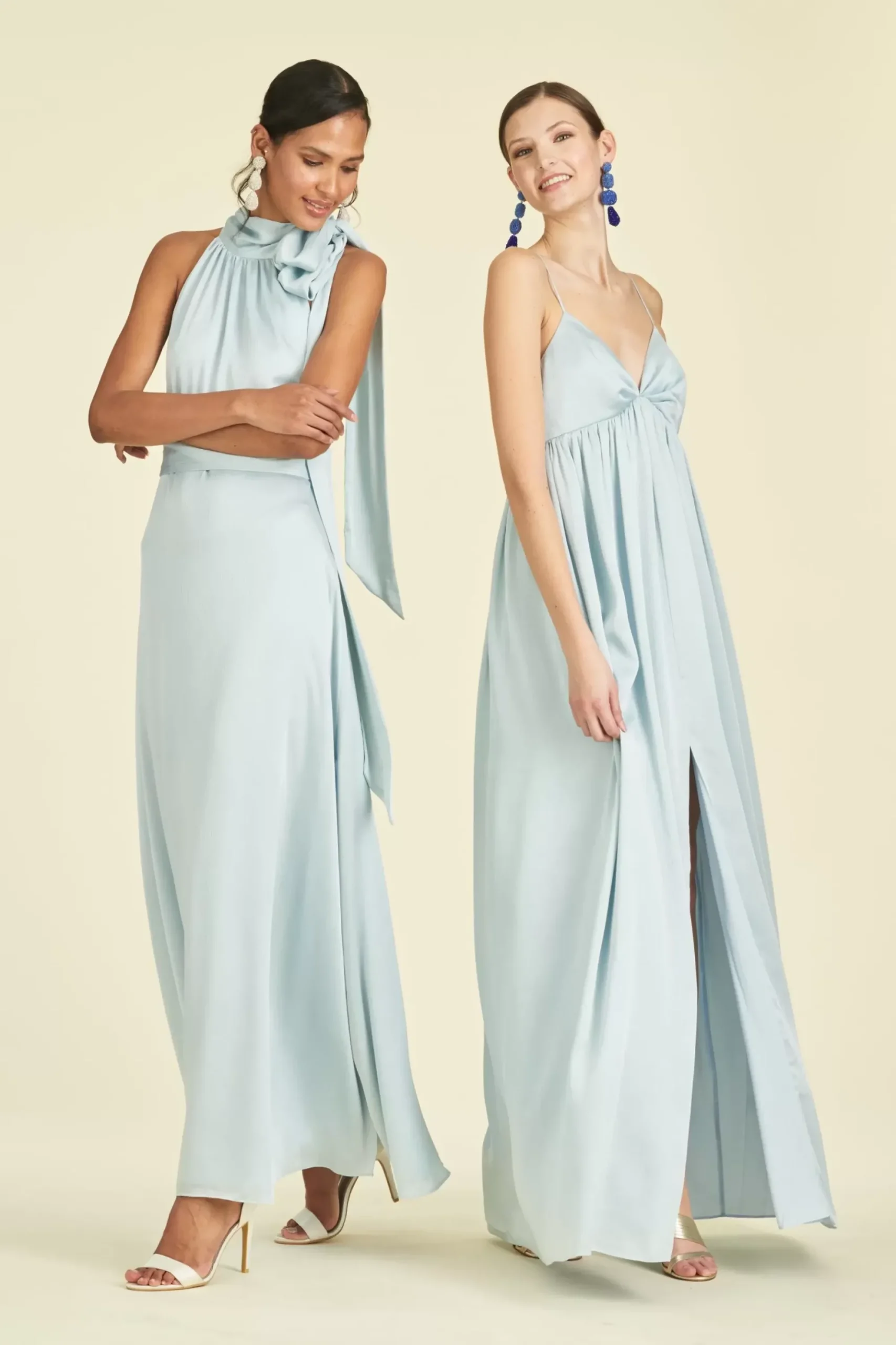 Women Sachin & Babi Gowns-Kayla Gown Ice Blue