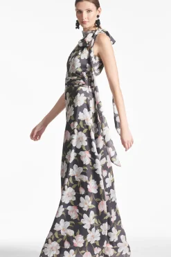 Women Sachin & Babi Gowns-Kayla Gown Ebony Garden