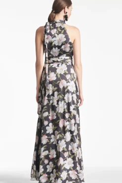 Women Sachin & Babi Gowns-Kayla Gown Ebony Garden