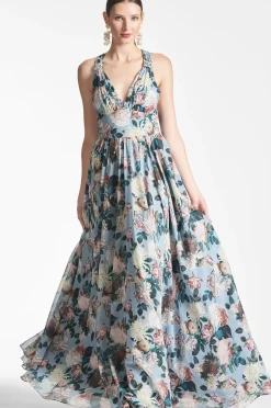 Women Sachin & Babi Gowns-Kenzia Gown Ice Blue Garden