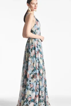 Women Sachin & Babi Gowns-Kenzia Gown Ice Blue Garden