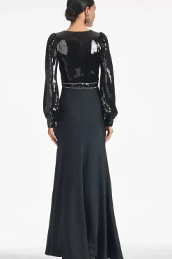 Women Sachin & Babi Gowns-Lane Gown Black