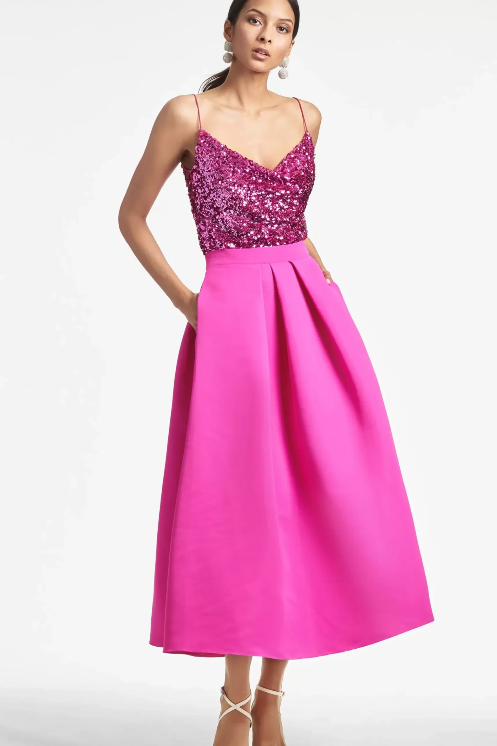 Women Sachin & Babi Skirts-Leighton Skirt Cerise