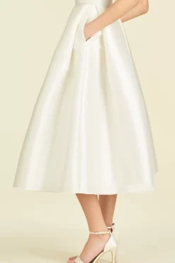 Women Sachin & Babi Skirts-Leighton Skirt Mikado Off White