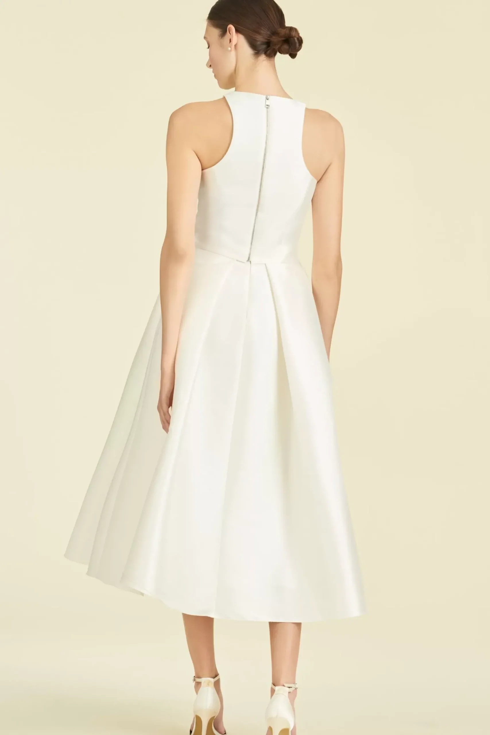 Women Sachin & Babi Skirts-Leighton Skirt Mikado Off White