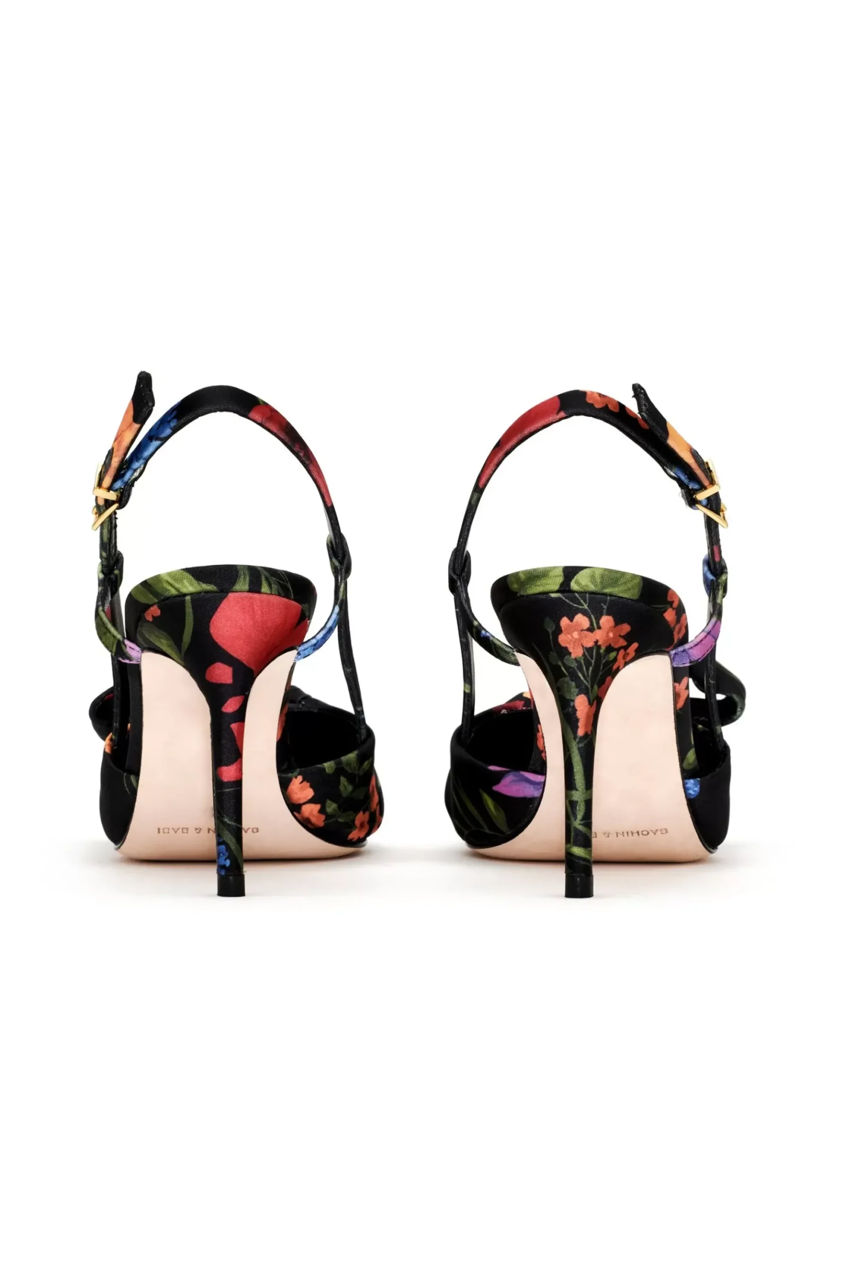 Women Sachin & Babi -Lenox Obi-Bow Slingback Noir Wildflower