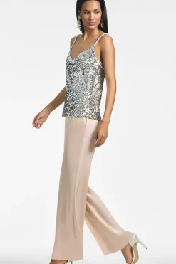 Women Sachin & Babi Matching Sets-Leta Top Silver