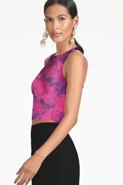 Women Sachin & Babi Matching Sets-Lexie Top Magenta Bloom