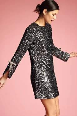 Women Sachin & Babi Dresses-Lily Dress Gunmetal