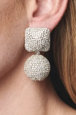 Women Sachin & Babi Earrings-Lydia Earrings-Crystals Clear