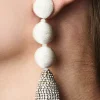 Women Sachin & Babi Earrings-Maeve Earrings-Thread/Crystals Ivory/Clear Crystal