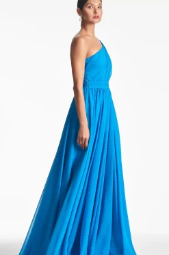 Women Sachin & Babi Gowns-Makayla Gown Azure
