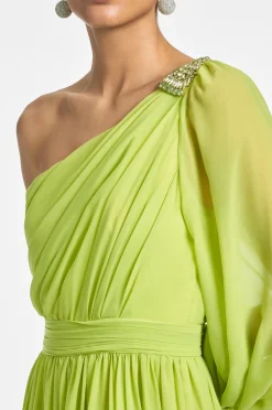 Women Sachin & Babi Gowns-Makayla Gown Chartreuse