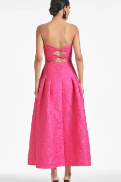 Women Sachin & Babi Gowns-Margaux Gown Fuchsia