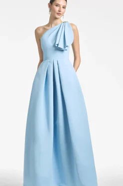 Women Sachin & Babi Gowns-Martina Gown Sky