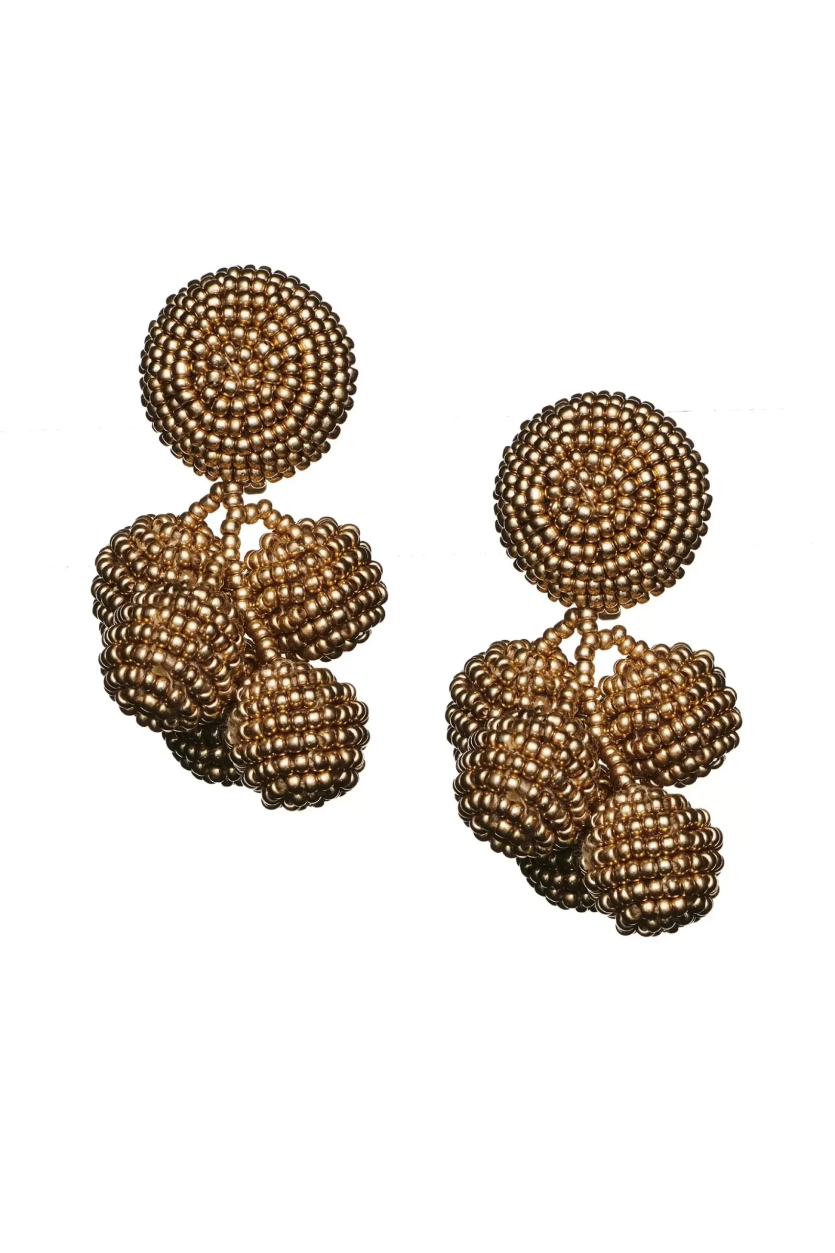 Women Sachin & Babi Earrings-Mini Coconuts Earrings-Smooth Beads