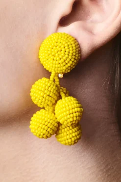 Women Sachin & Babi Earrings-Mini Coconuts Earrings-Smooth Beads