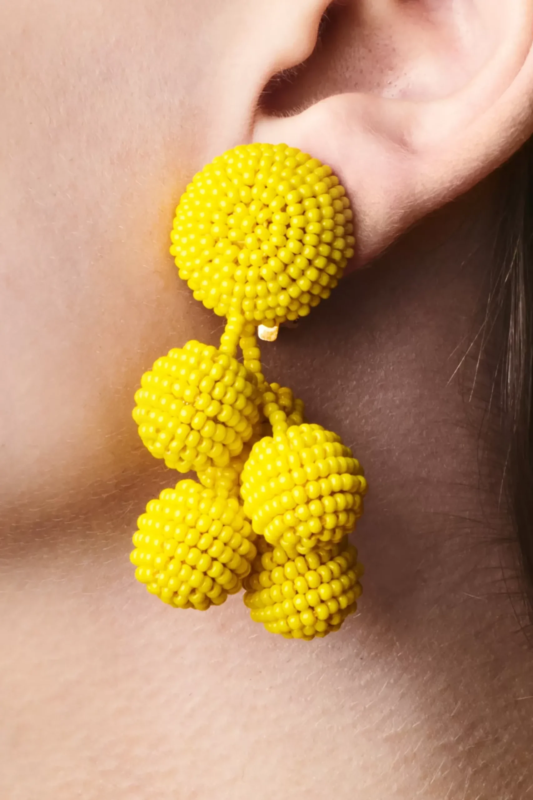 Women Sachin & Babi Earrings-Mini Coconuts Earrings-Smooth Beads