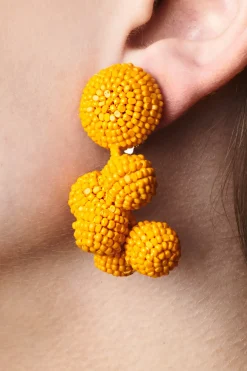 Women Sachin & Babi Earrings-Mini Coconuts Earrings-Smooth Beads