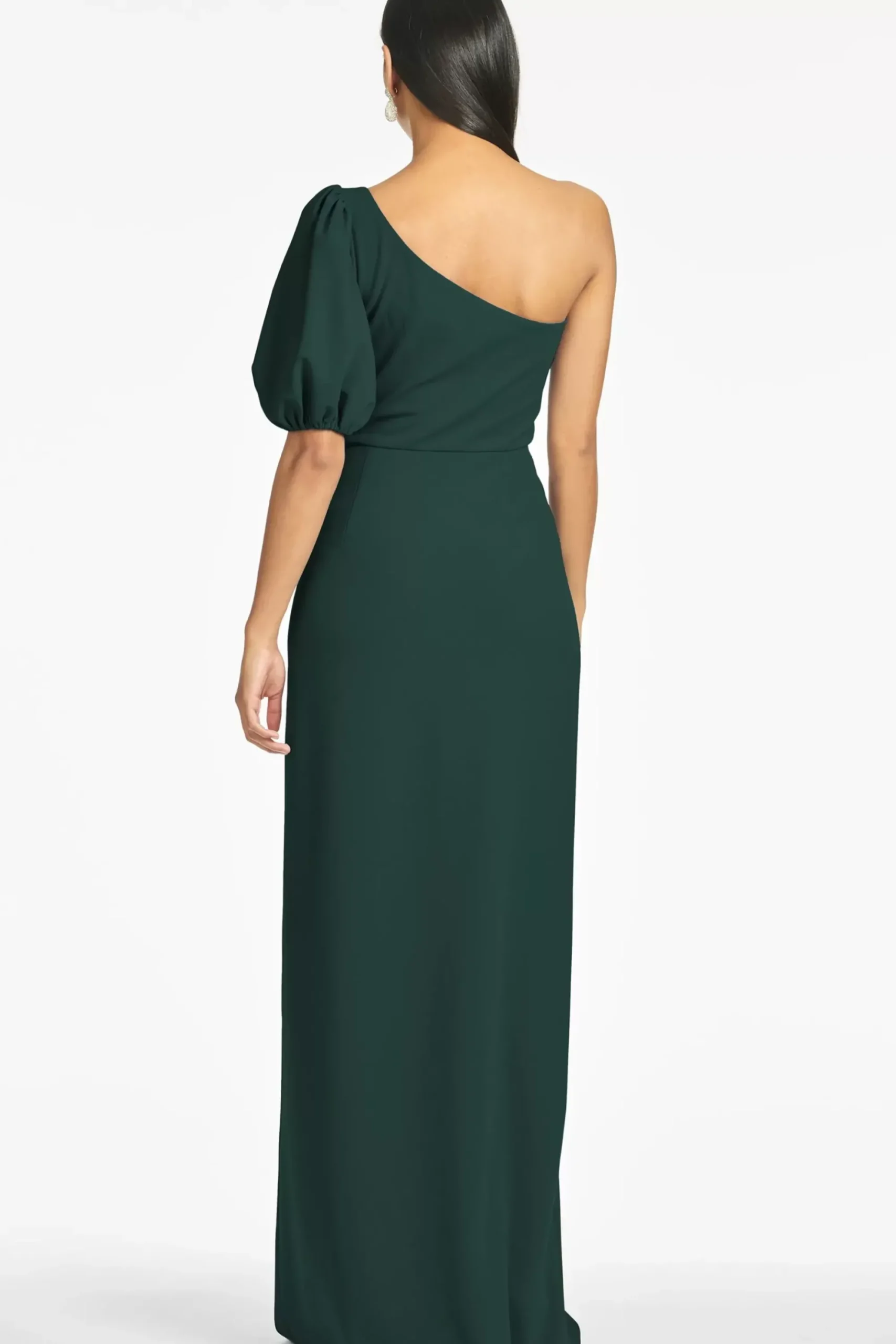 Women Sachin & Babi Gowns-Nadia 4-Way Stretch Crepe Gown Emerald