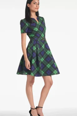 Women Sachin & Babi Dresses-Nicolette Dress Neo Tartan