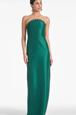 Women Sachin & Babi Gowns-Preston Gown Emerald