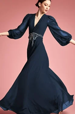 Women Sachin & Babi Gowns-Ramsey Gown Midnight