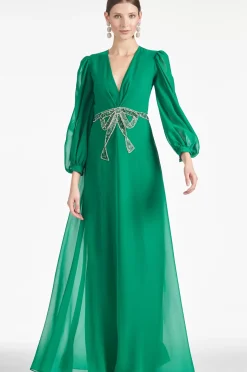 Women Sachin & Babi Gowns-Ramsey Gown Malachite