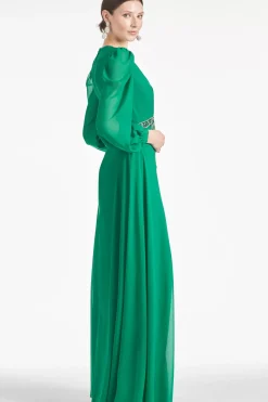 Women Sachin & Babi Gowns-Ramsey Gown Malachite