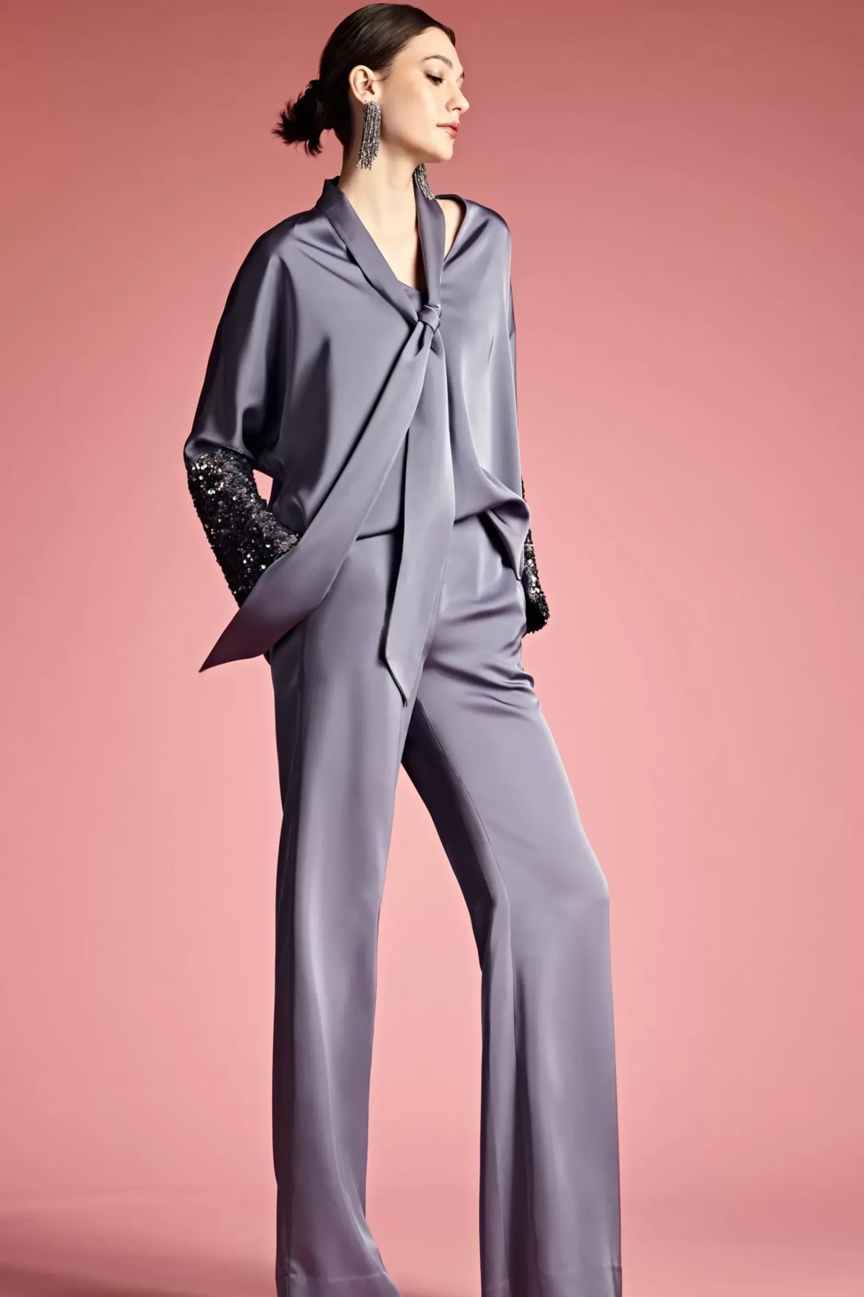 Women Sachin & Babi Matching Sets-Reid Top Cool Grey