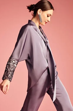 Women Sachin & Babi Tops & Blouses-Reid Top Cool Grey