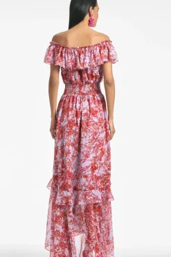 Women Sachin & Babi Dresses-Riley Dress Amaranths Spray