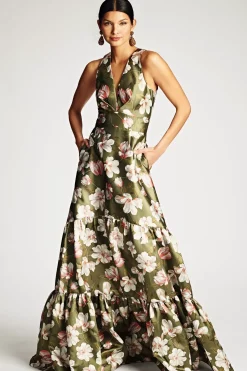 Women Sachin & Babi Gowns-Rori Gown Moss Magnolia