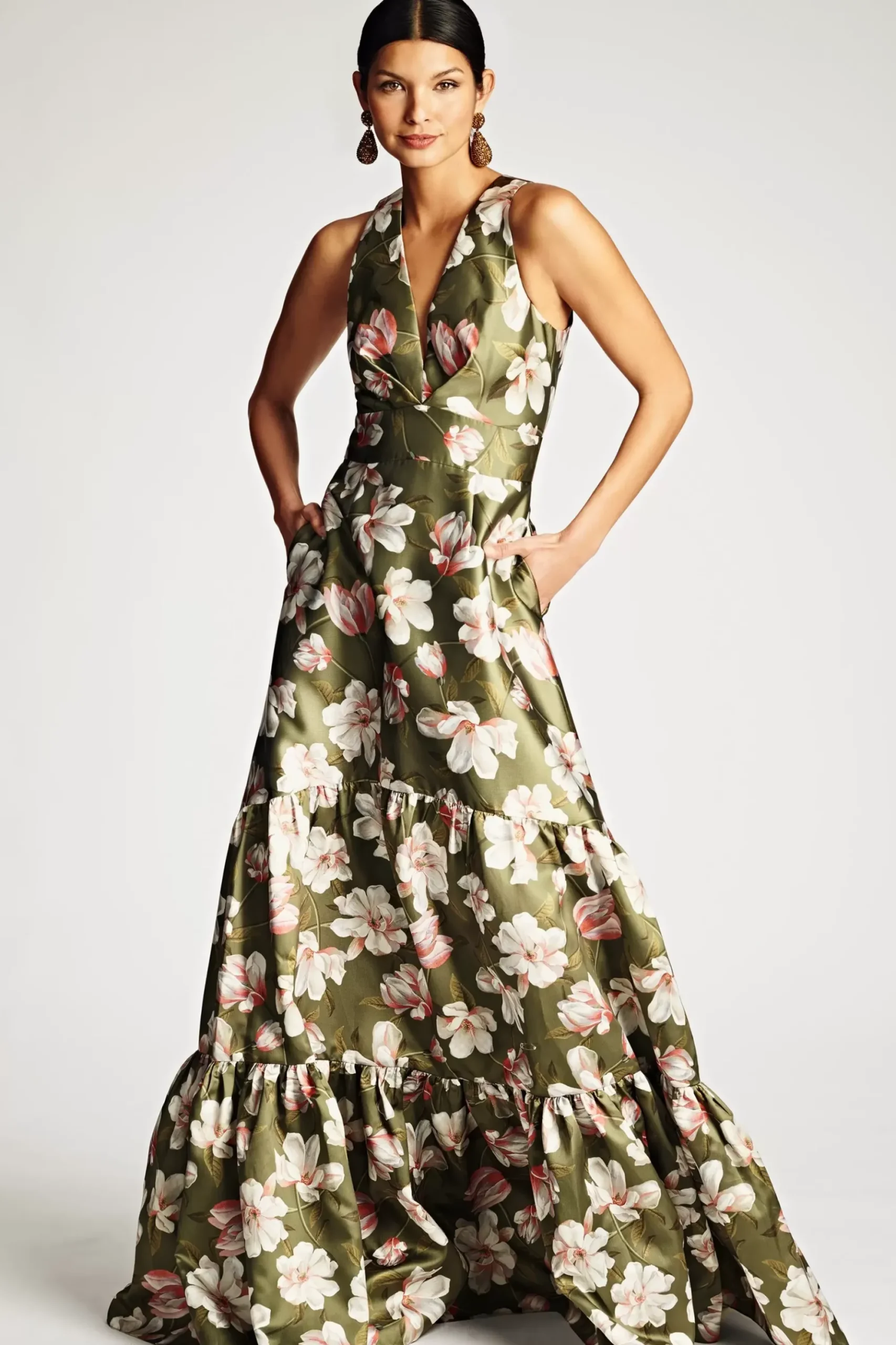 Women Sachin & Babi Gowns-Rori Gown Moss Magnolia